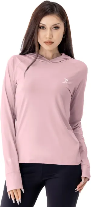 CAMEL CROWN Rash Guard for Women UPF 50  UV Sun Protection Swim Tops Women Lightweight Quick Dry Long Sleeve Top Hoodie