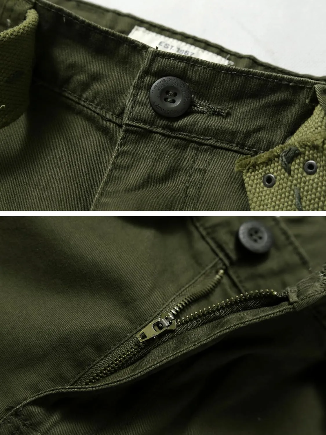 Camo Cargo Shorts for Men Cotton Casual Wild Outdoor Work Relaxed Fit Shorts with Multi-Pockets