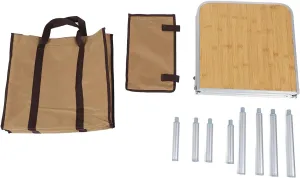 Camping Table Folding, Multipurpose Outdoor Table with Storage Bag Portable Lightweight Aluminum Table for Indoor & Outdoor Picnic Travel Backyards Beach