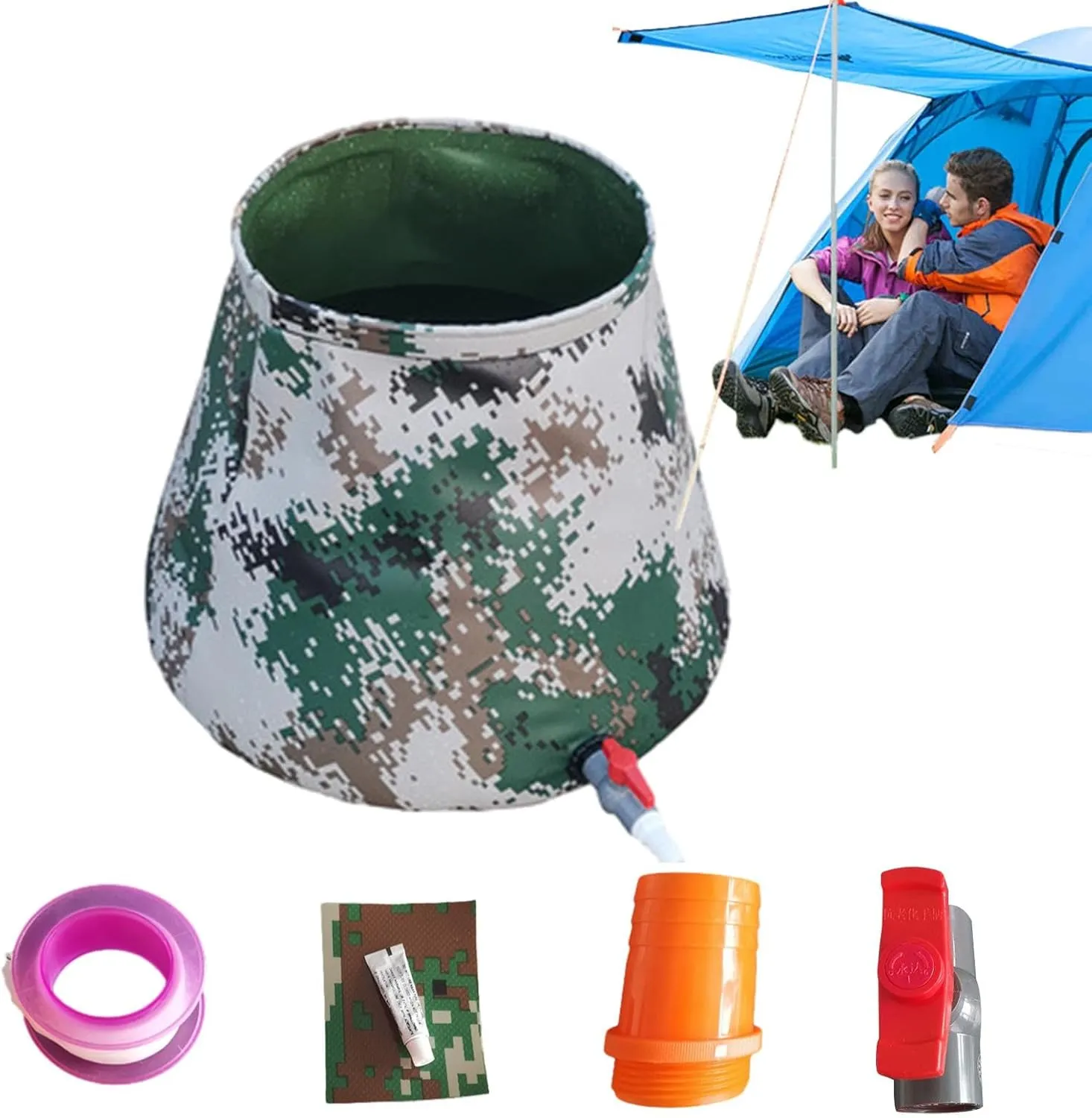 Camping Water Storage | Foldable Rainwater Tank - Large Capacity Water Storage Tank, Folding Water Storage Bag, Rainwater Storage Tank
