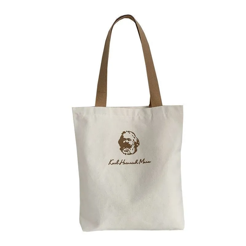 Canvas Female Art Large Capacity Book Shoulder Bags