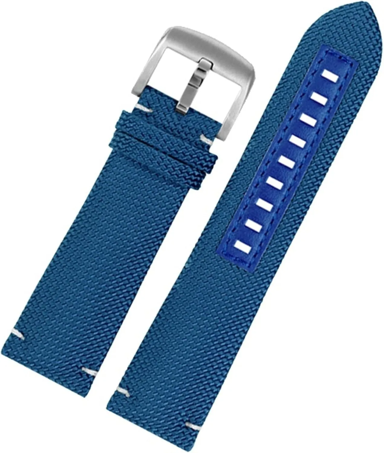 Canvas real leather watch strap for Mido m026.629/430 Ocean Star m042.430 navigator helmsman breathable nylon watchband 22m belt