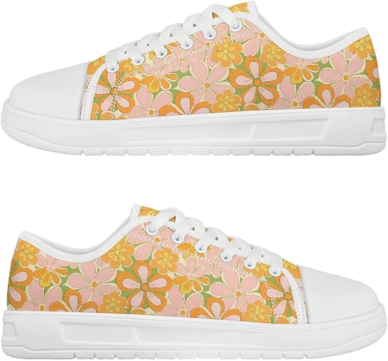 Canvas Shoes for Women Low Top Lace Up Tennis Shoes Girls Fashion Comfortable Sneakers Classic Casual Sneakers