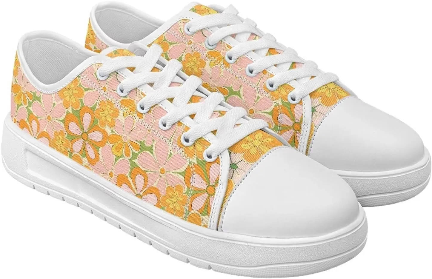Canvas Shoes for Women Low Top Lace Up Tennis Shoes Girls Fashion Comfortable Sneakers Classic Casual Sneakers