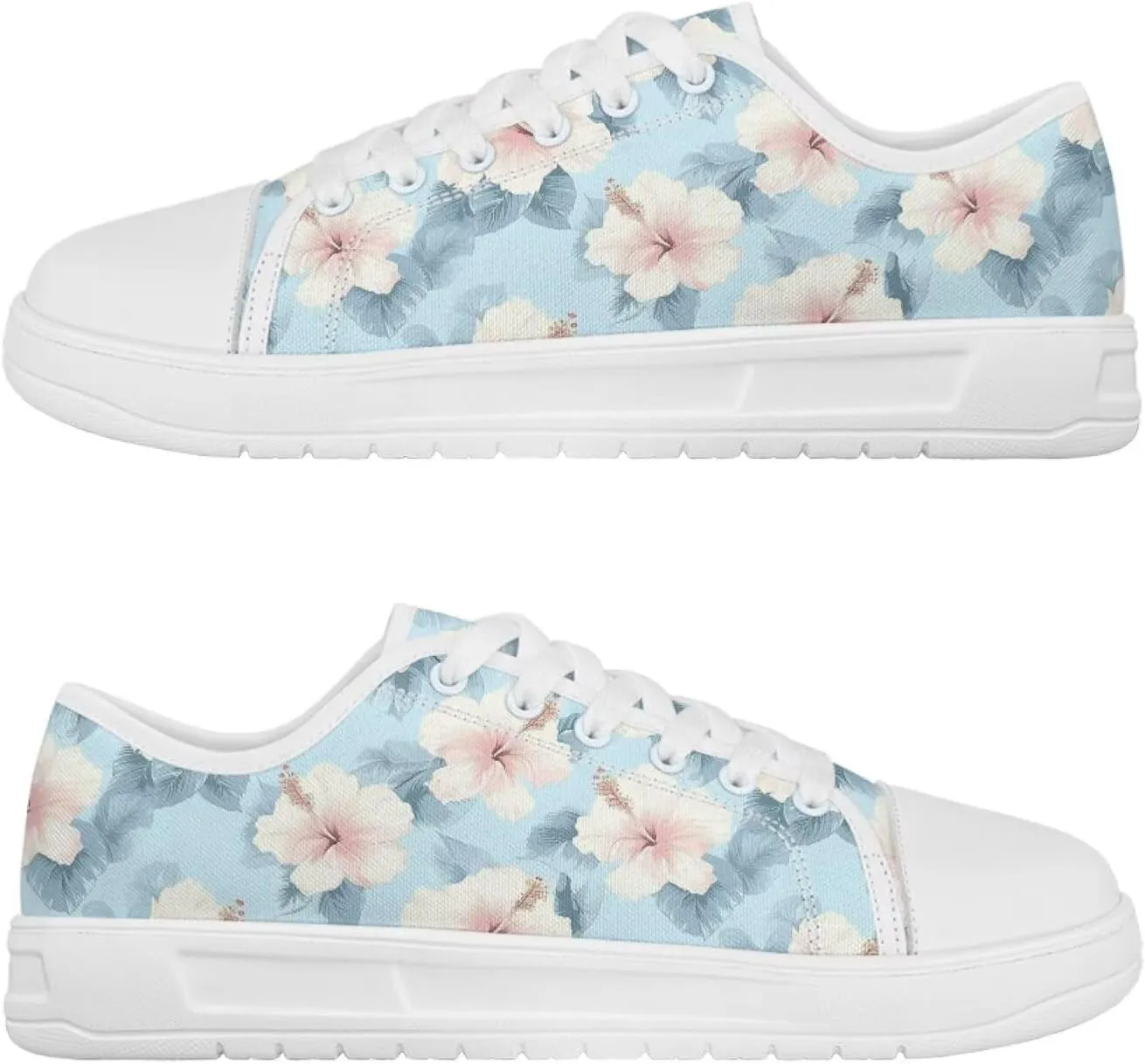 Canvas Shoes for Women Low Top Lace Up Tennis Shoes Girls Fashion Comfortable Sneakers Classic Casual Sneakers