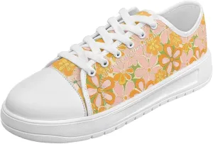 Canvas Shoes for Women Low Top Lace Up Tennis Shoes Girls Fashion Comfortable Sneakers Classic Casual Sneakers