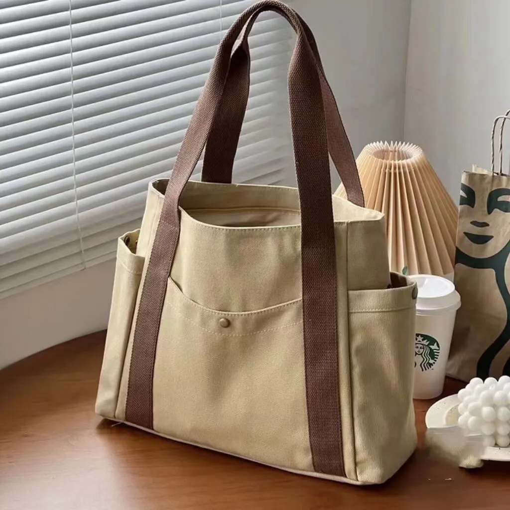 Capacity Canvas Out Good-looking Art Book Bags