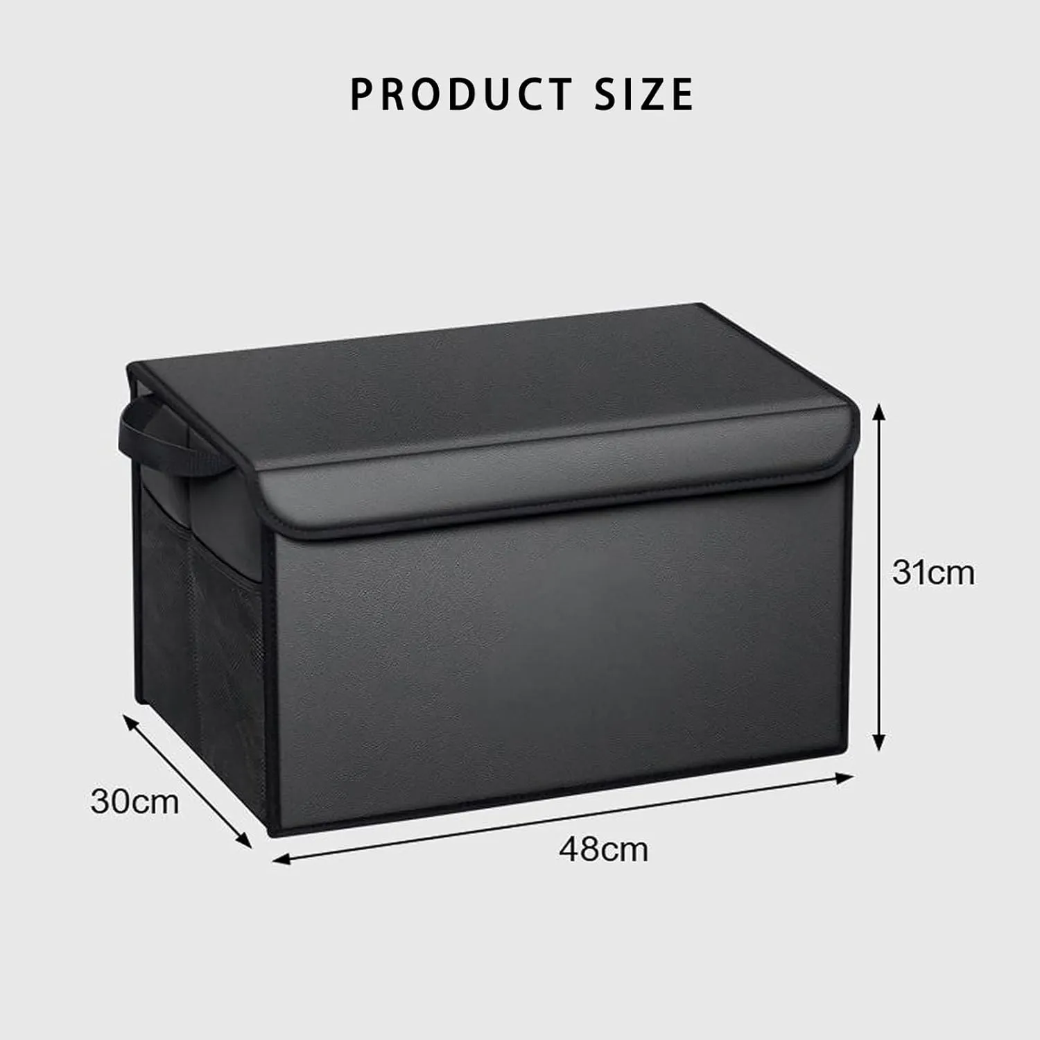 Car Trunk Organizer for Mazda 6 Wagon GJ Facelift 2015-2016 Thickened Car Boot Tidy Storage Box Tailor-made Lidded Storage Bins for Home Car Outdoor Camping Travel,B