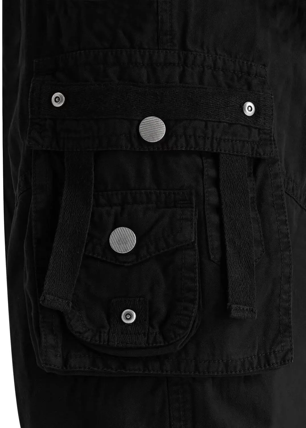 Cargo Shorts for Men Casual 3/4 Capri Pants with Pockets Long Below Knee Length Loose Fit Hiking Work