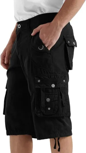 Cargo Shorts for Men Casual 3/4 Capri Pants with Pockets Long Below Knee Length Loose Fit Hiking Work