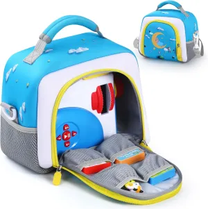 Carrying Bag Compatible with Little Tikes Story Machine Books Starter Set, Kids Toys Storage Case with Handle and Shoulder Strap for Little Tikes, Bag for Storybook Audio Play Character