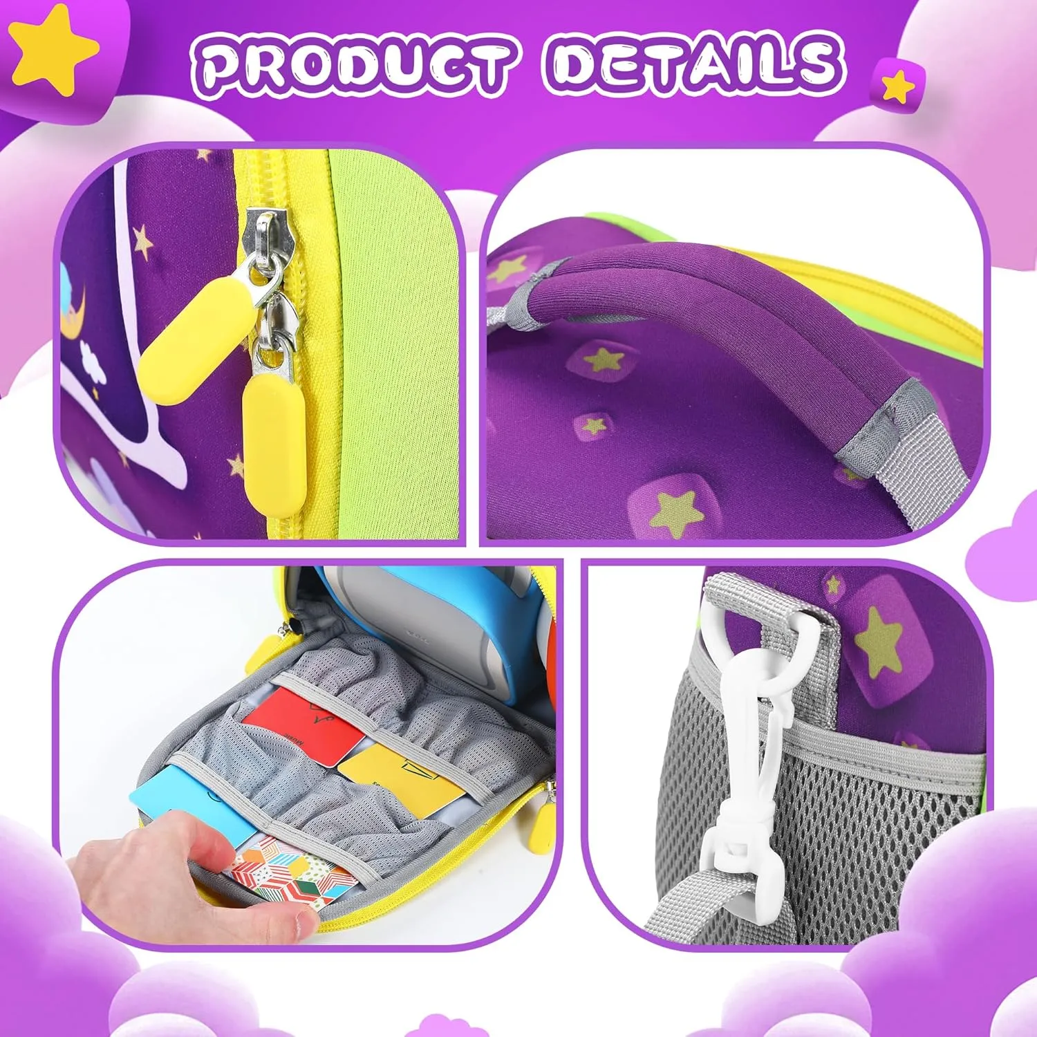 Carrying Bag Compatible with Yoto Player (3rd Generation), Kids Toys Storage Case with Handle and Shoulder Strap for Yoto Player, Detachable Bag for Bluetooth Audio Speaker