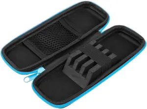 Case PU Darts Organizers Darts Toy Storage Box Slots Pockets Blue Carrying Case for Darts Accessories