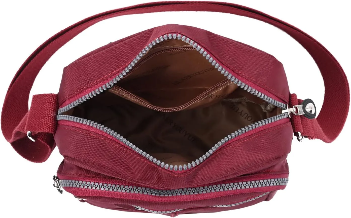 Casual Nylon Crossbody Purse Bag Waterproof Lightweight Shoulder Bag for Women Handbag