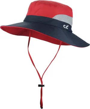 C.C Safari Sun Hat Wide Brim Hat with Ponytail Hole Packable UPF 50  for Hiking Camping