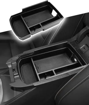CDEFG for GMC Terrain 2018-2024 Center Console Organizer Tray for Terrain 2022 2023 2024 SLE, SLT, AT4, Denali Accessories Armrest Storage Box Insert Tray for Terrain 2024 Arm Rest Middle Organizer