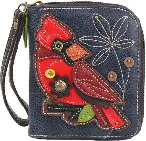 Chala Cardinal Zip-Around Wallet/Wristlet Bird Lovers