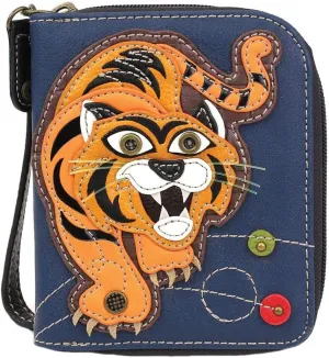 Chala Handbags Tiger Zip-Around Wallet/Wristlet Tiger Lover