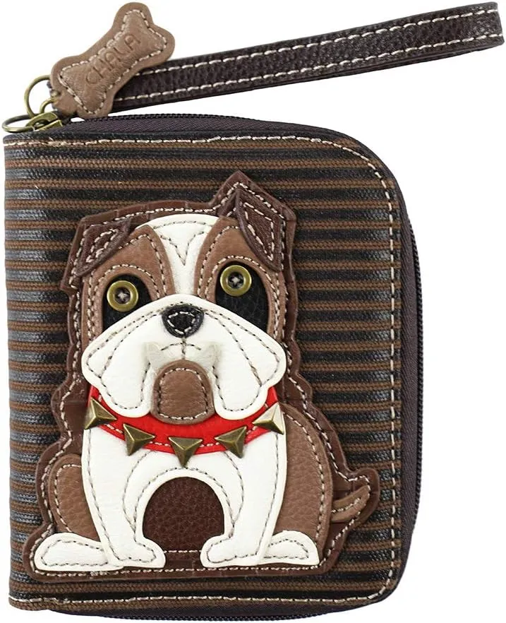 CHALA Zip Around Wallet, Wristlet, 8 Credit Card Slots, Sturdy Pu Leather