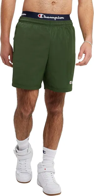 Champion Men's Warm-up Shorts, Nylon Shorts for Men, Gym Shorts for Men, Athletic Shorts, 6"