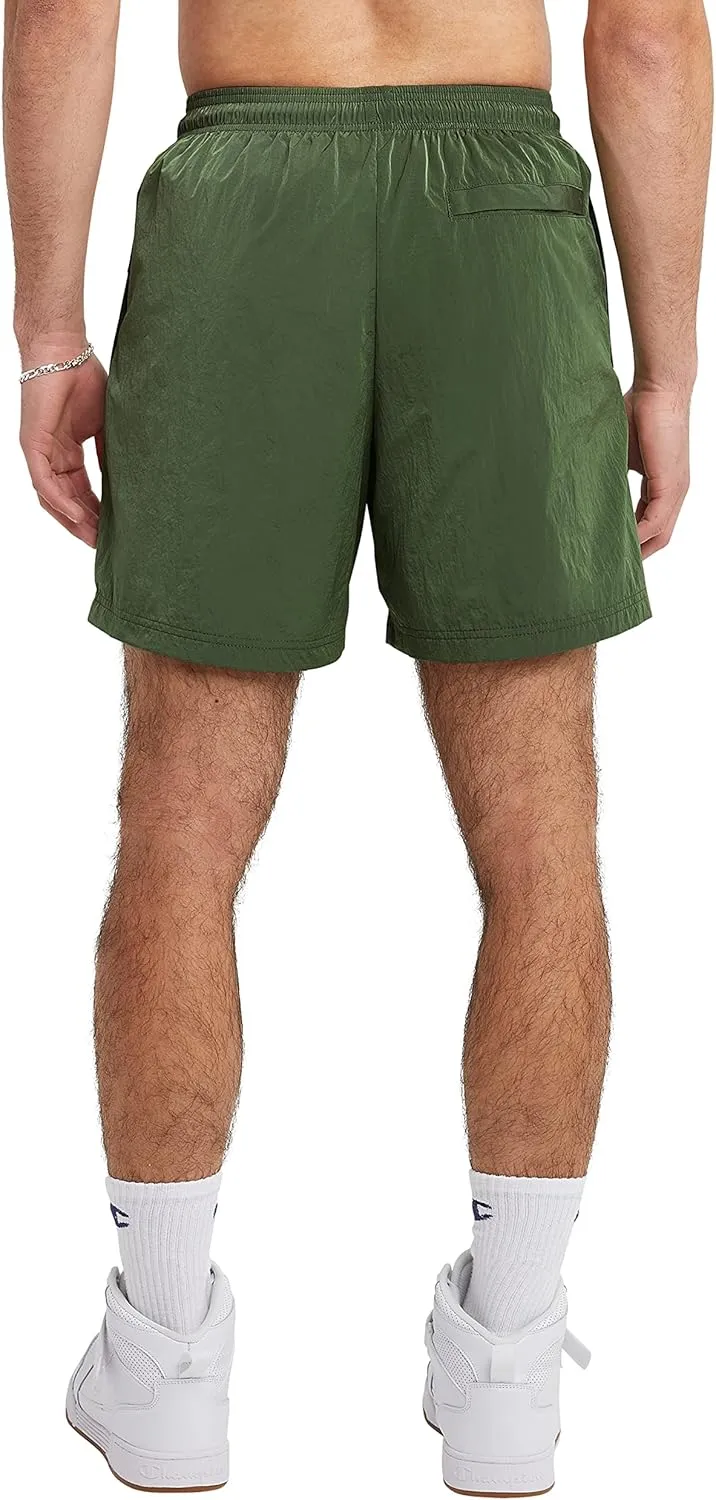 Champion Men's Warm-up Shorts, Nylon Shorts for Men, Gym Shorts for Men, Athletic Shorts, 6"