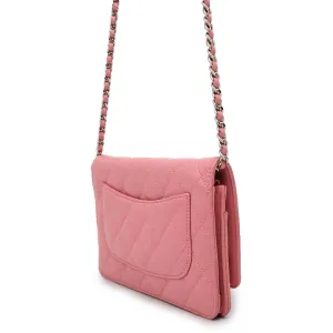 CHANEL Matelasse Chain wallet PinkAP0250 Lambskin