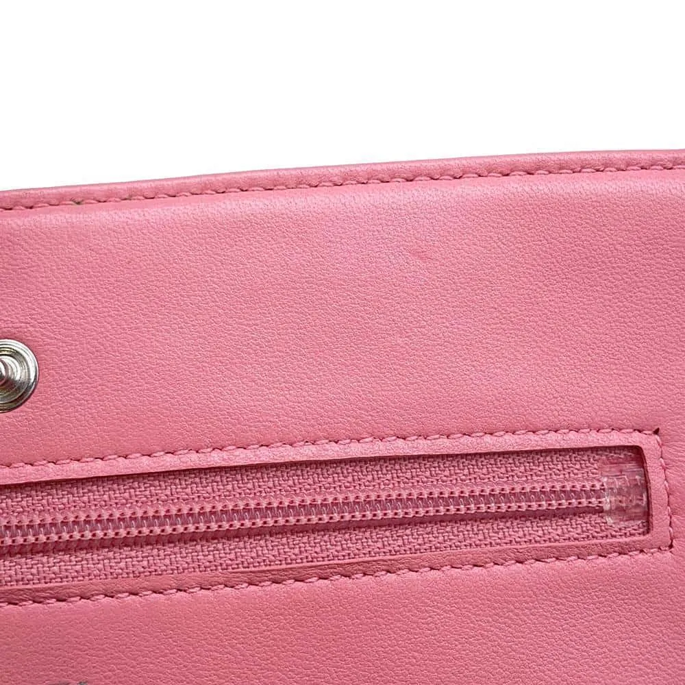 CHANEL Matelasse Chain wallet PinkAP0250 Lambskin