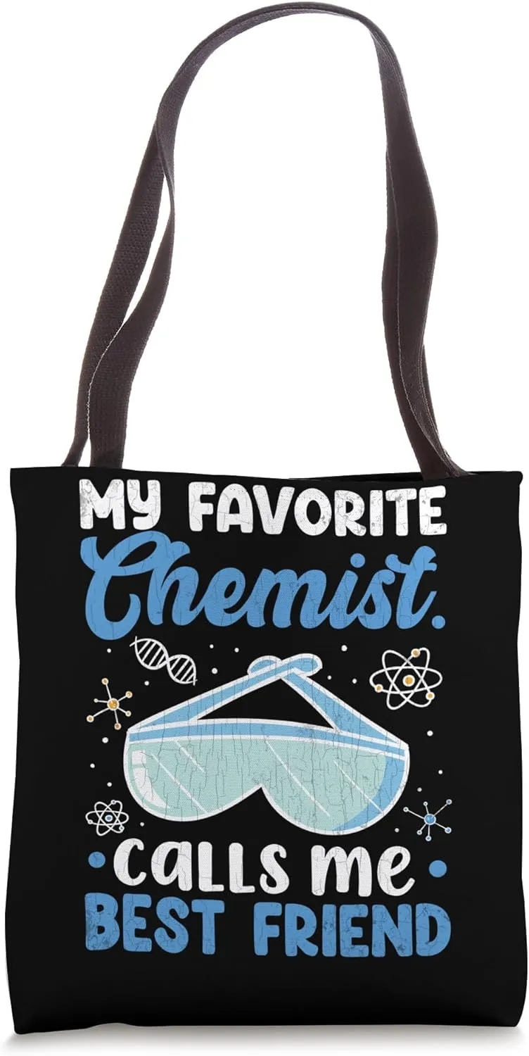 Chemist Calls Me Friend Chemistry Student Teacher Graphic Tote Bag