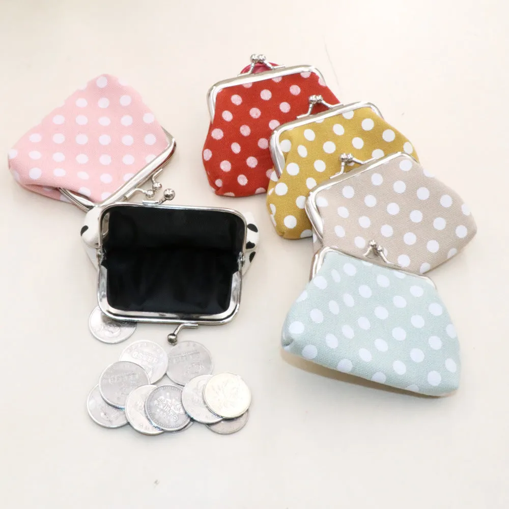 Children's Creative Dot Canvas Tourist Souvenir Purses