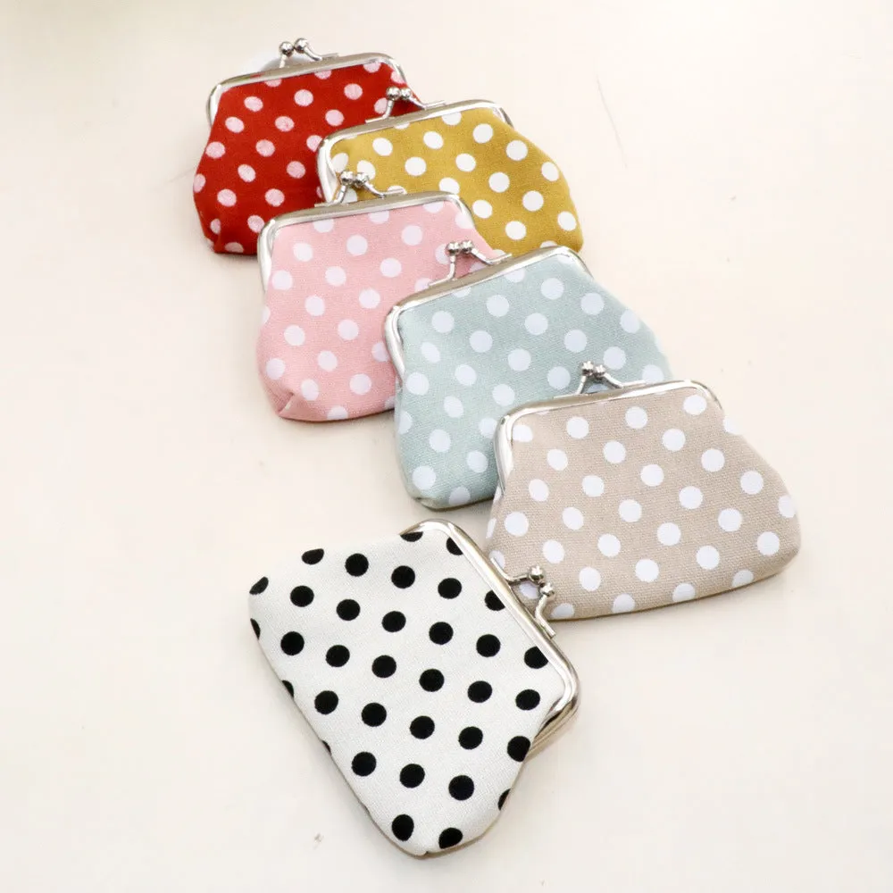 Children's Creative Dot Canvas Tourist Souvenir Purses