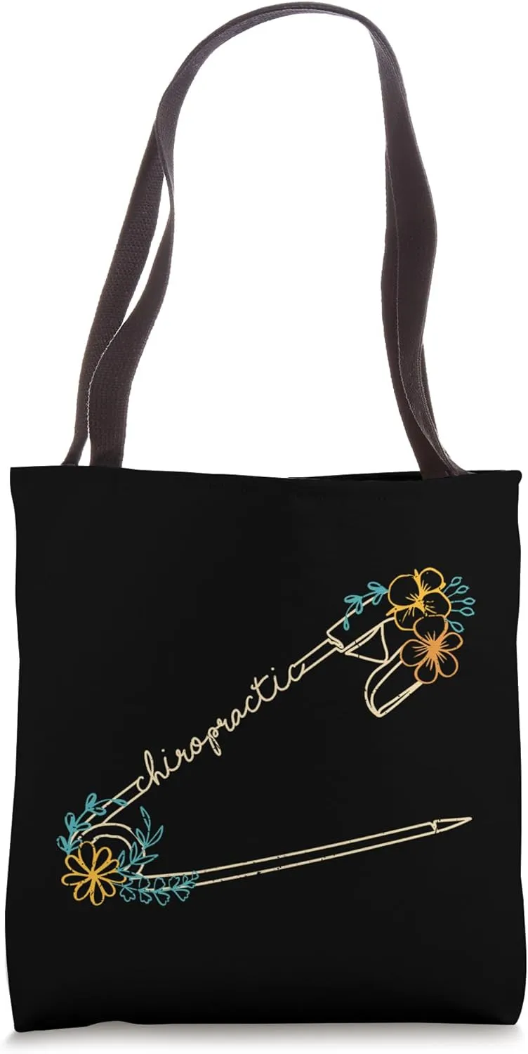 Chiropractor Spine Adjustment Safety Pin Cycle Chiropractic Tote Bag