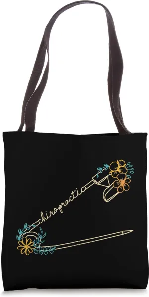 Chiropractor Spine Adjustment Safety Pin Cycle Chiropractic Tote Bag