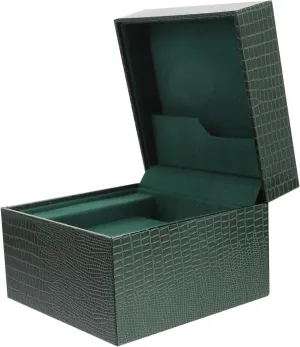 Clamshell Jewelry Storage Box for Watches and Bracelets Lizard Pattern Display Case Versatile Organizer for Home Travel and Retail Use