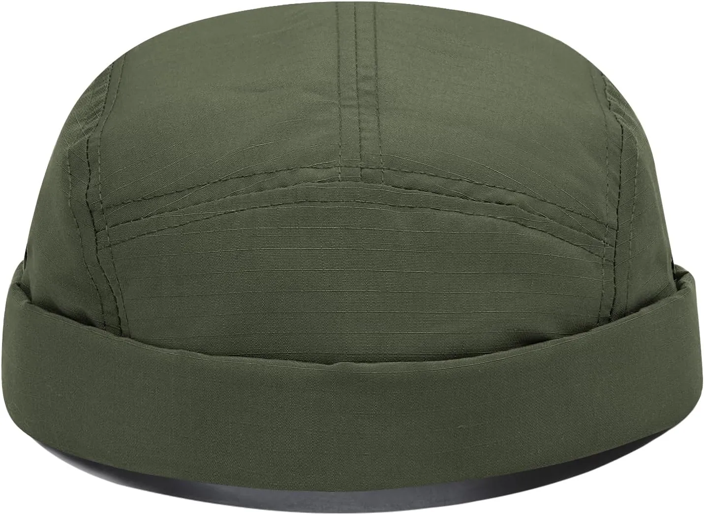 CLAPE Brimless Cap for Men Lightweight Breathable Nylon 5 Panel Docker Cap Waterproof No Visor Worker Rolled Cuff Leon Hat