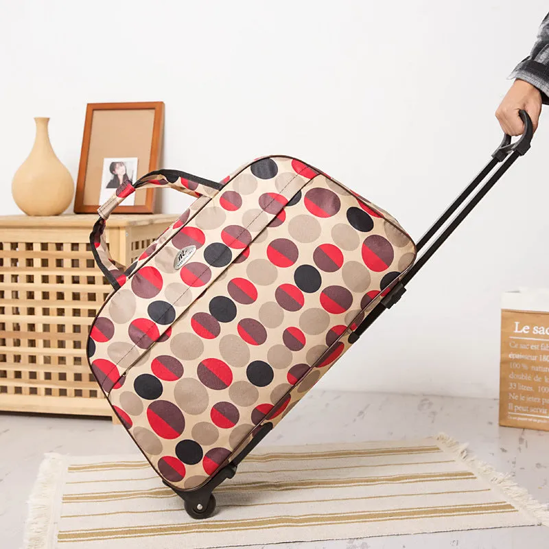Classy Lightweight Large Capacity Canvas Cute Luggage
