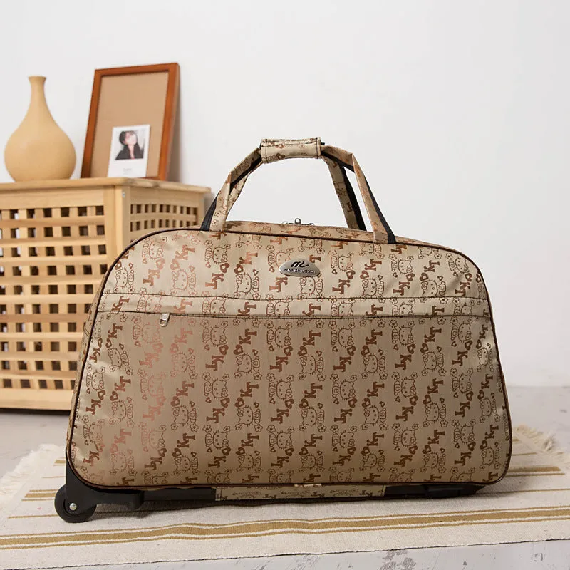Classy Lightweight Large Capacity Canvas Cute Luggage