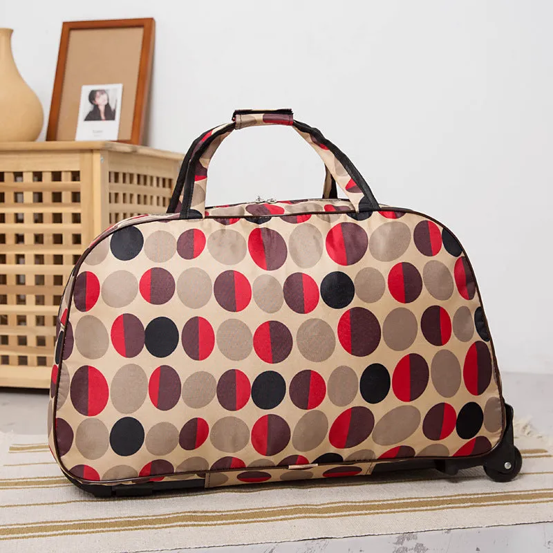 Classy Lightweight Large Capacity Canvas Cute Luggage