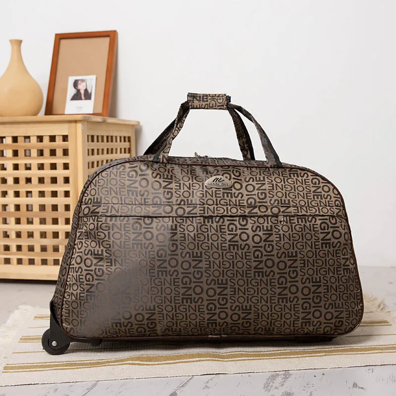 Classy Lightweight Large Capacity Canvas Cute Luggage