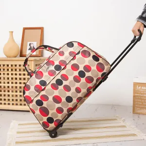 Classy Lightweight Large Capacity Canvas Cute Luggage