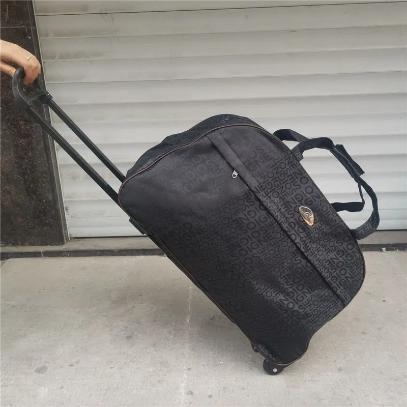 Classy Lightweight Large Capacity Canvas Cute Luggage
