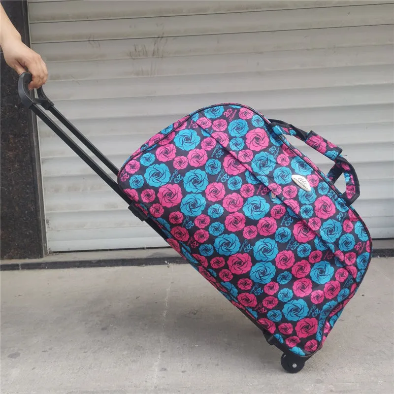 Classy Lightweight Large Capacity Canvas Cute Luggage
