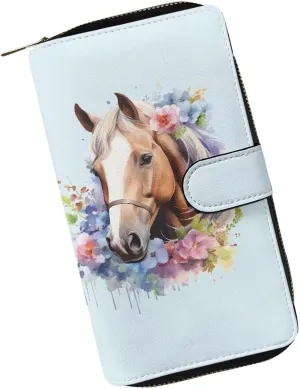 COEQINE Animal Wallet, Cute Chicken Long Leather Money Bag, Handbag With Zipper for Coin Phone, Travel Handbag for Party
