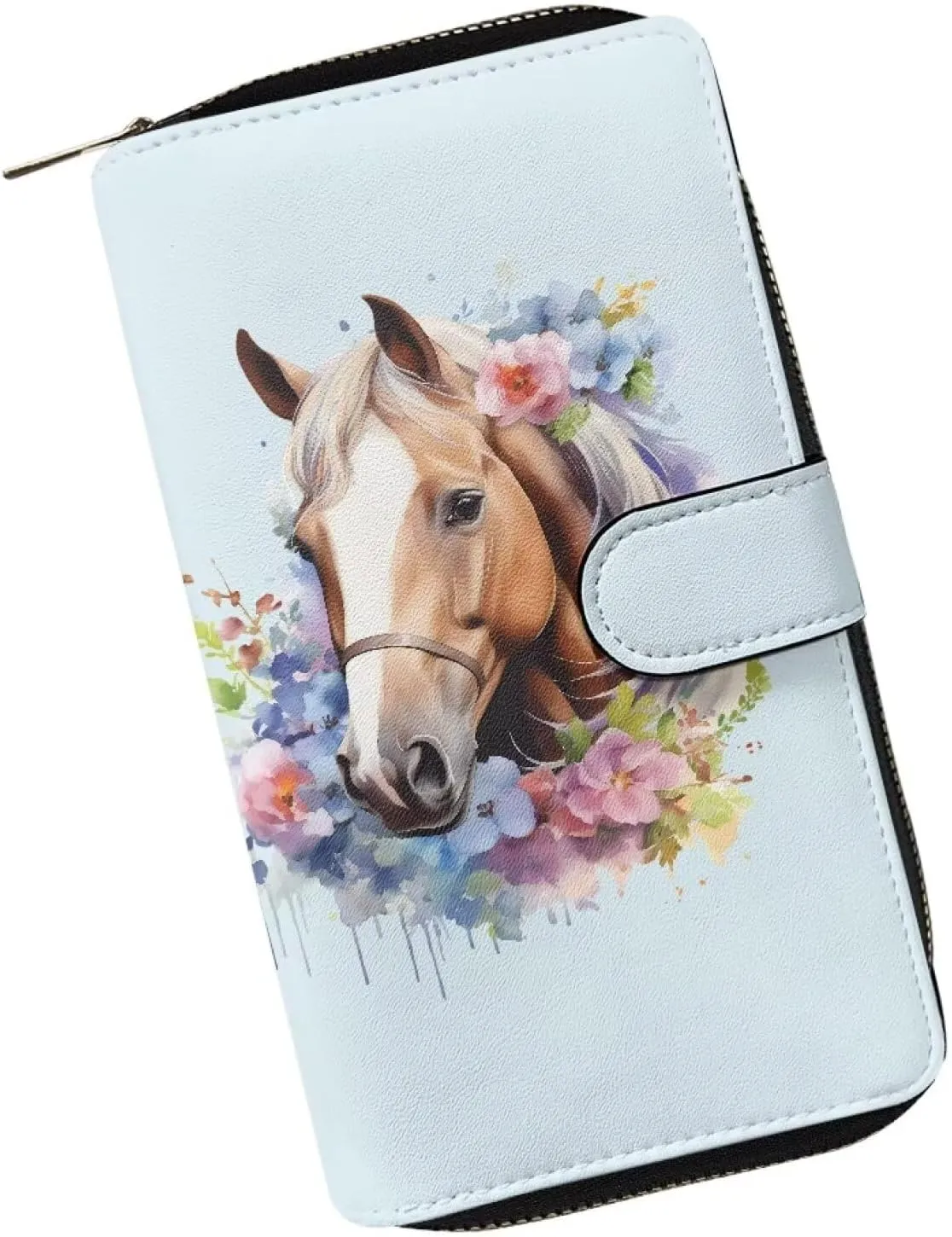 COEQINE Animal Wallet, Cute Chicken Long Leather Money Bag, Handbag With Zipper for Coin Phone, Travel Handbag for Party
