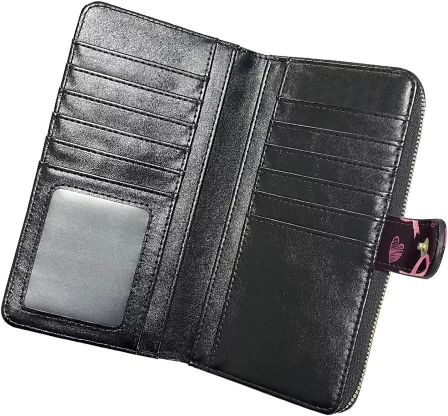 COEQINE Animal Wallet, Cute Chicken Long Leather Money Bag, Handbag With Zipper for Coin Phone, Travel Handbag for Party