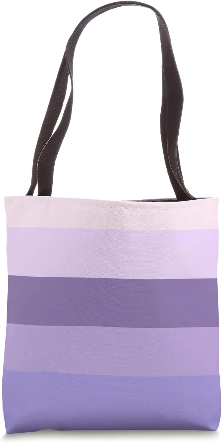 Colorful Pattern Rainbow Colors Gradient Shades of Purple Tote Bag