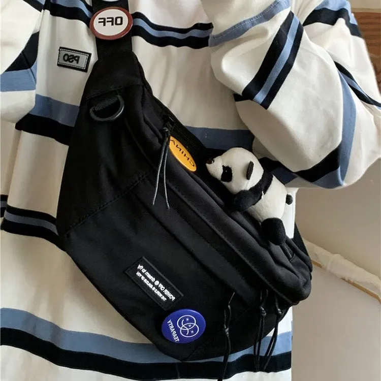 Comfortable Men's Work Clothes Fashion Female Men's Chest Bags