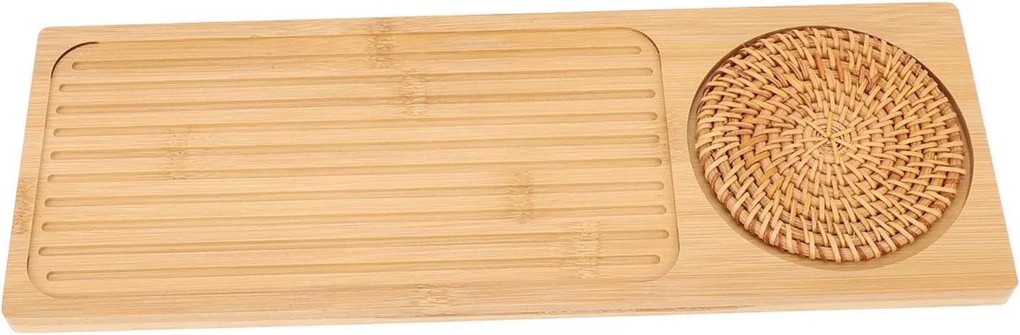 Compact and Stylish Camping Table Unit Board, Portable and Versatile for IGT Tables, Homes, Offices, and Outdoors, Made of Bambusoideae (Tea Tray Board)