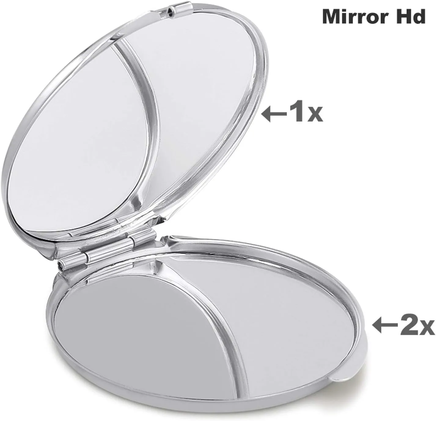 Compact Travel Makeup Mirror Small Handheld French Paris Tour Eiffel Tower Pocket Mirror 1X/2X 2-Sided Magnification Mirror Folding Vanity Mirror for Purse Handbag Gift
