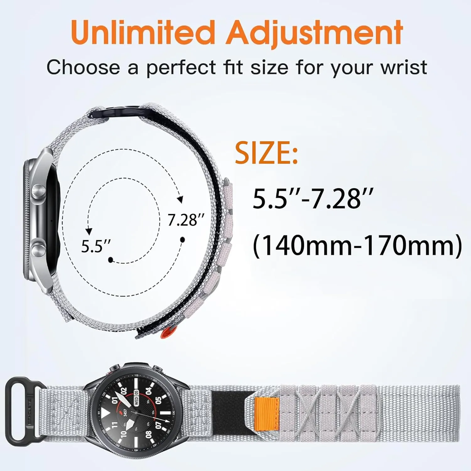 Compatible for Voice Caddie T11 PRO Bands, Quick Release Rugged Nylon Sports Strap with Woven Loop Design Compatible for Voice Caddie T11 PRO, T9 Watch