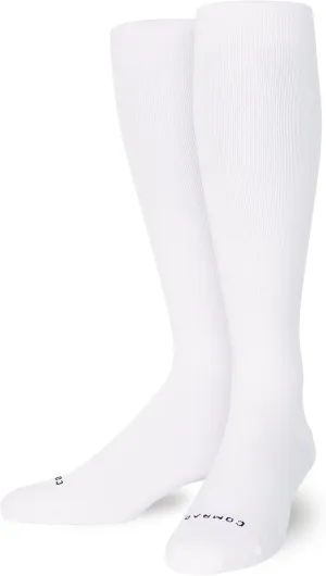 Comrad Nylon Knee High Socks - 15-20mmHg Graduated Compression Socks - Soft & Breathable Support Unisex Socks